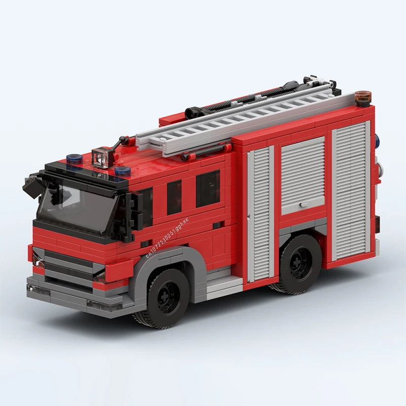 Classical Vehicle MOC Urban Fire Trucks Building Blocks Model Bricks Sets Assemble Display Children's Toys Gifts 476PCS