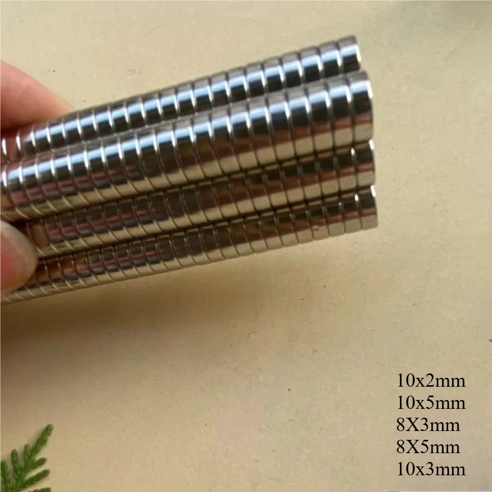 

N52 10x2 10x3 Round Standard Size 10x5 8X3 Strong Magnet Kitchen Strengh Disc Neodymium Office Booster Scooter Billboard DIY