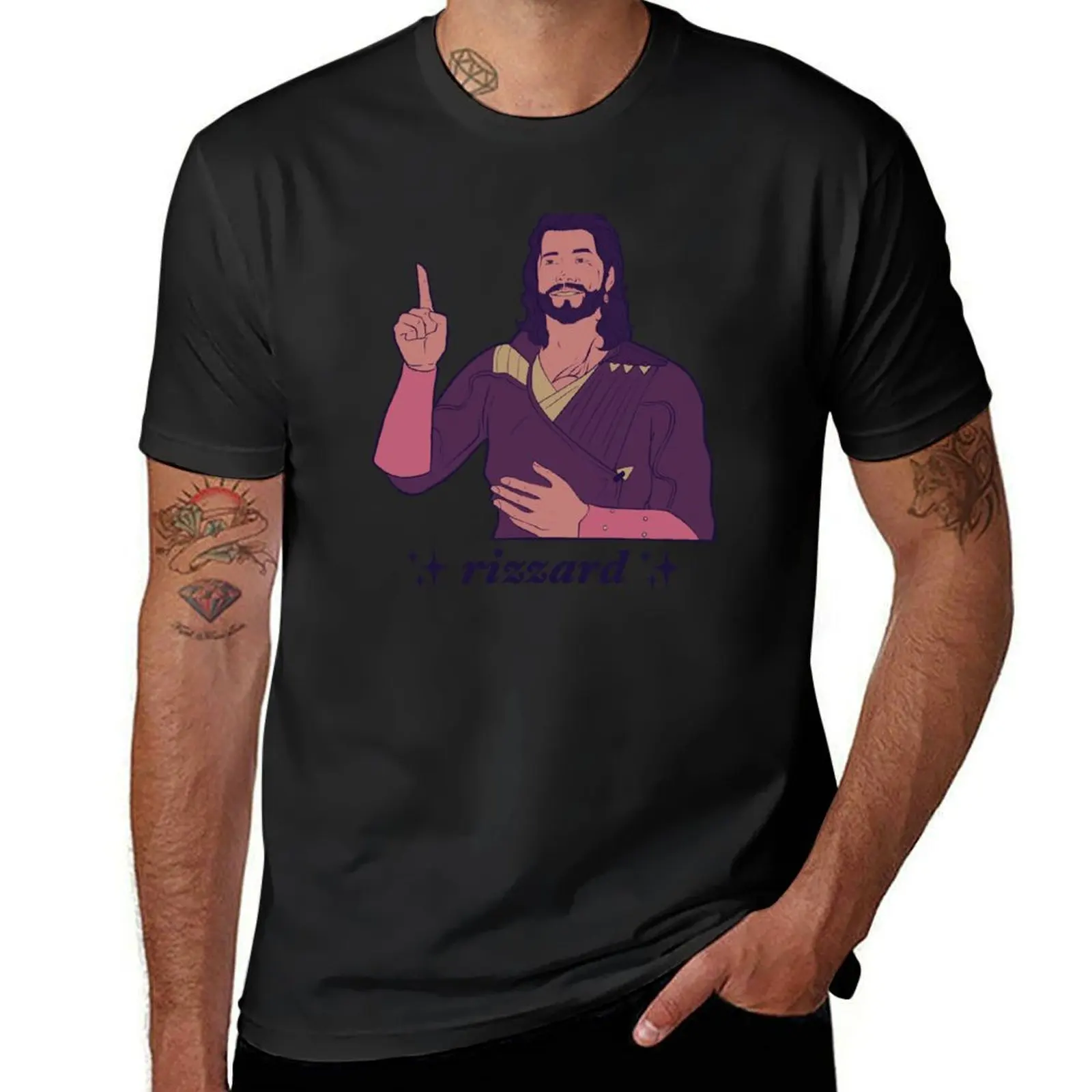 

Gale Dekarios, Rizzard of Waterdeep T-Shirt animal prinfor boys graphic tee shirt vintage anime shirt slim fit t shirts for men