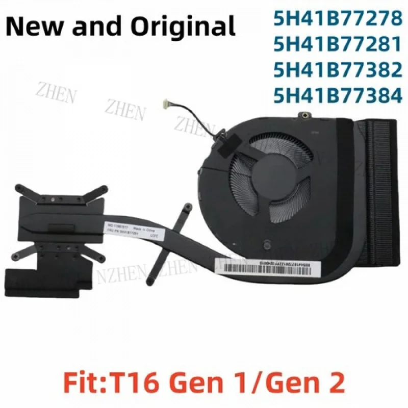 

Y CPU Fan Cooler Heatsink Radiator For Lenovo Thinkpad T16 P16s Gen 1 2 5H41B77278