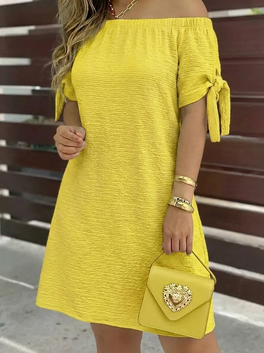 

Летнее богемное платье больших размеров, легкое вечернее платье на одно плечо для вечеринок, новинка весны и лета, однотонное, с текстурной отделкой.