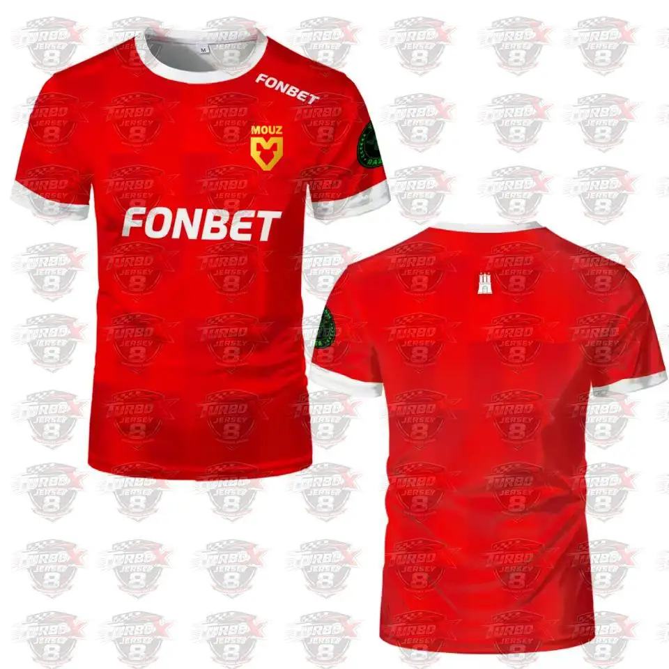 Image of cs2 Pro League Club Mouz Esports Team Uniformen Trainingstrikots Herren- und Damenmode Jugend Atmungsaktives, schnell trocknendes T-Shirt