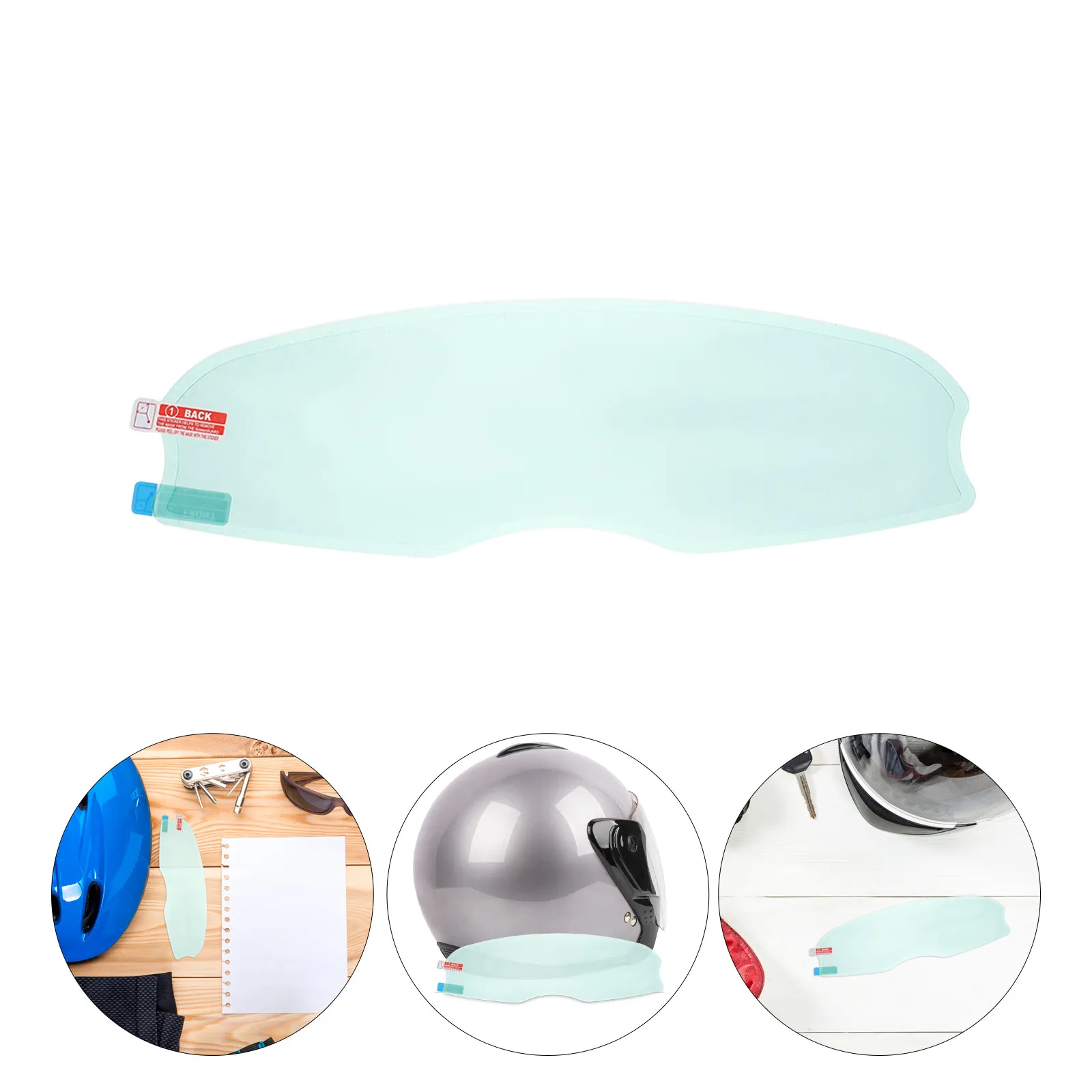 

5 шт. универсальных противотуманных пленок для мотоциклетных визоров, водонепроницаемые защитные наклейки для улучшения обзора при езде