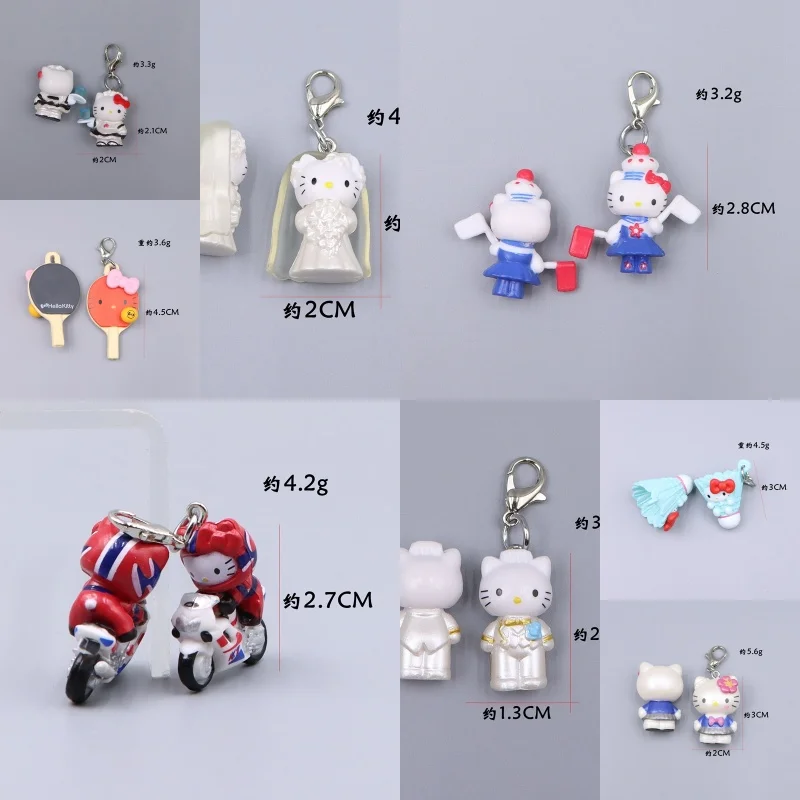 

Hello Kitty Keychain Cartoon Cute Kt Women Accessories Backpack Phone Case Desktop Decoration Student Kawaii Girl Gift Wholesale