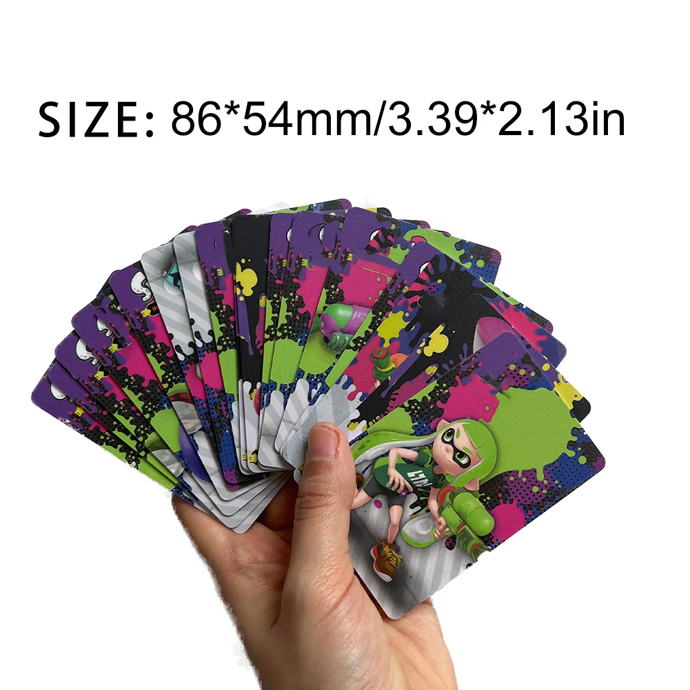 3PCS/17PCS/20PCS/23PCS Splatoon 3/2  Game Cards Splatoon Series Splatoon 2 & 3 PVC NFC Tag Game Cards for Ns Switch