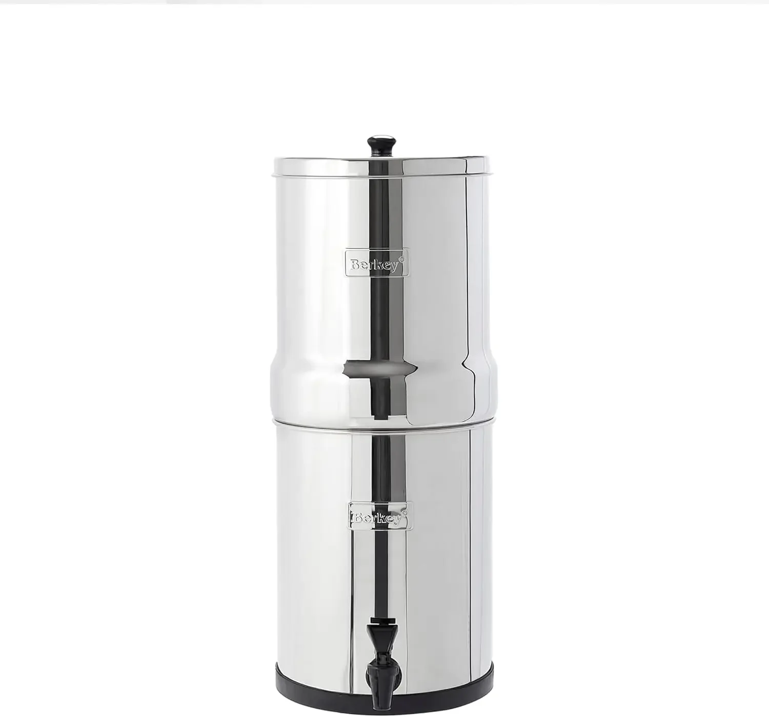 Gravity-Fed Water Filter with 2 Black Berkey Elements–Enjoy Potable Water While Camping, RVing, Off-Grid, Emergencies, Every Day
