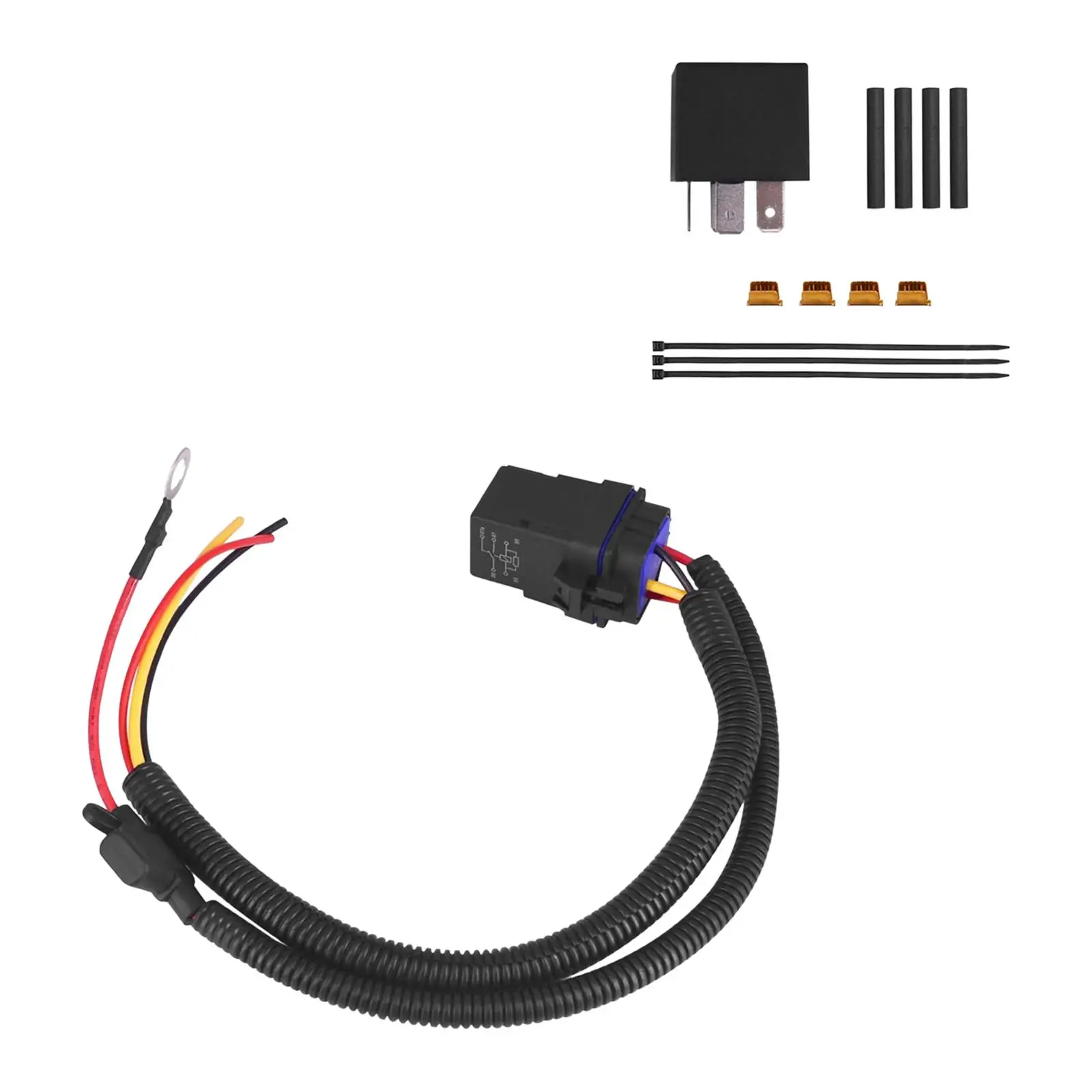 

Fuel Pump Relay Wiring Harness Kit Auto Replacement Parts for 12v Electric Fuel Pump Support Grand Cherokee Ram