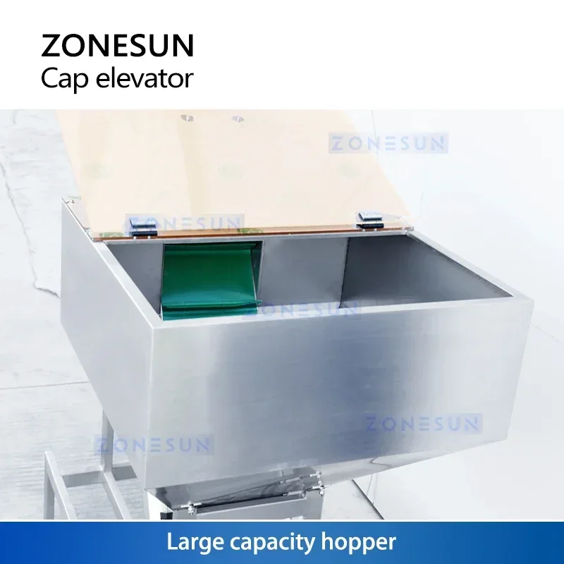 ZONESUN ZS-SLJ5 Automatic Feeding Machine Plastic Screw Cap Spray Cap Elevator