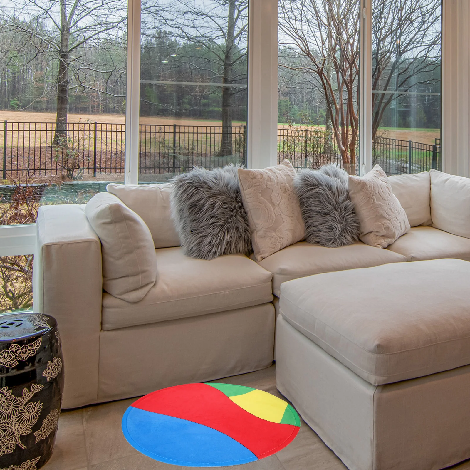 

Modern Abstract Soft Anti-Skid Rug Bedroom Home Decor Indoor Floor Mat Easy Install Protect Floors Area Carpet