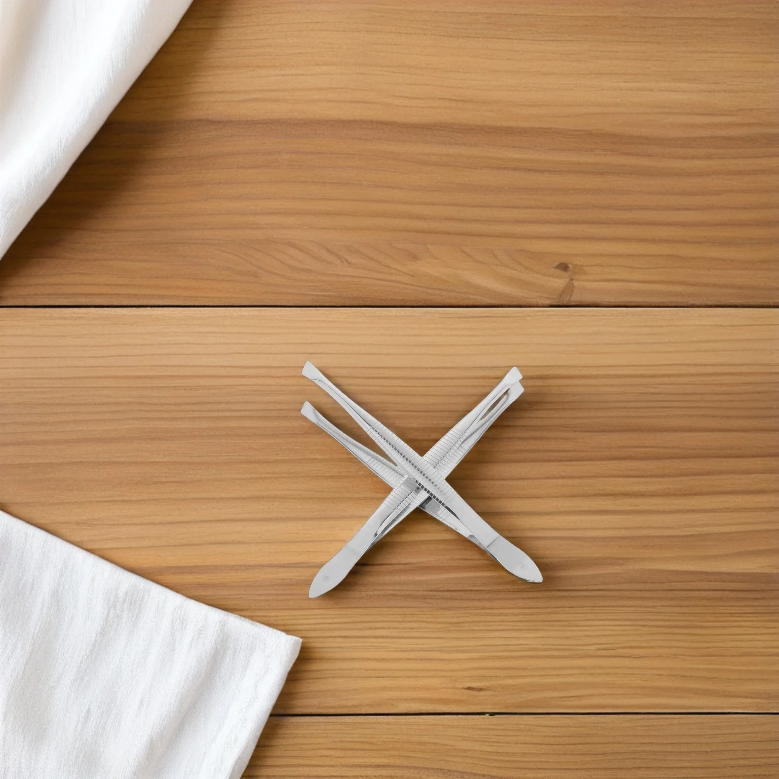 

2pcs Stainless Steel Bevel Eyebrow Clip Precision Hair Removal Tool For Ingrown Hair Splinter Makeup Tweezer Grooming Kit