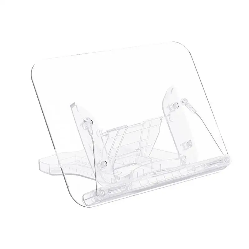 

Reading Stand For Desk Acrylic Book Reading Stand Holder Adjustable Support Supplies For Ereader Tablet Book And Laptop