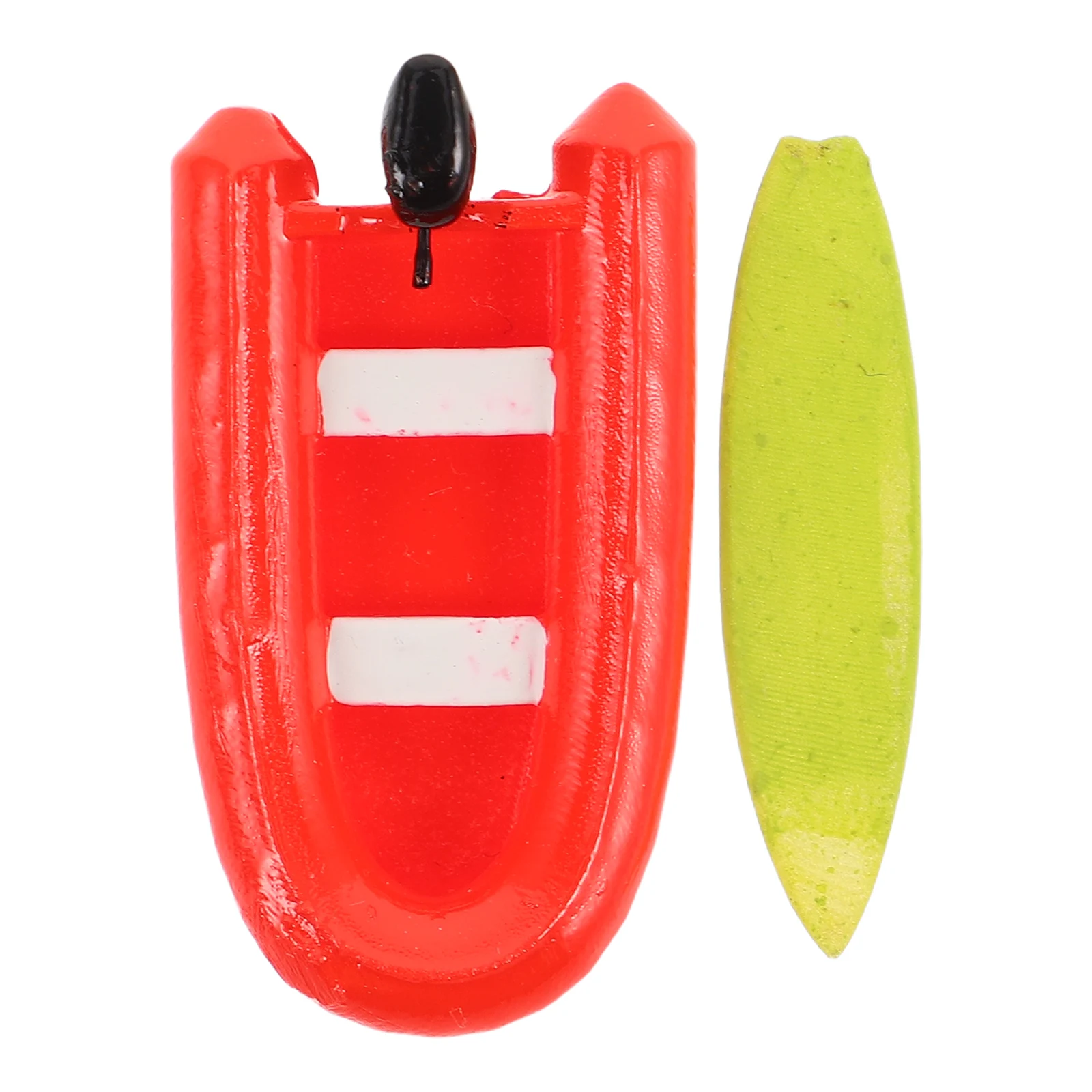 2 Pcs Beach Toy Set Boat Mini Accents Surfboard Decor Miniature House Decoration Toys for Kids