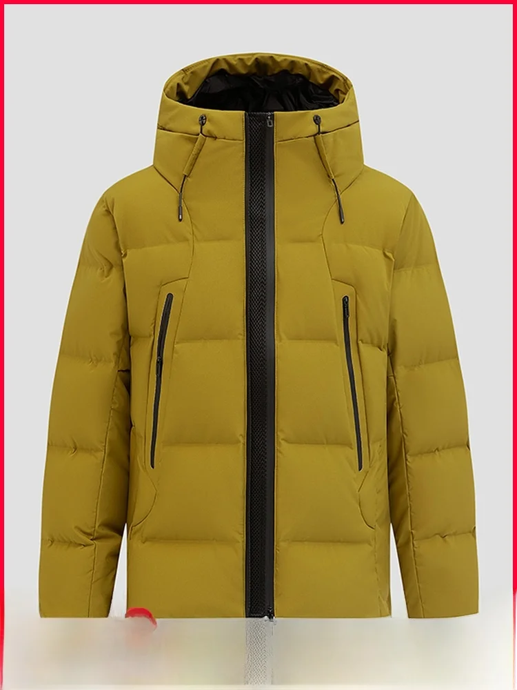 

High-End High-Loft Hooded down Jaet Outdoor Winter New Men's Women's Warmth Faionable Polyester Fiber Non-Iron Treaent