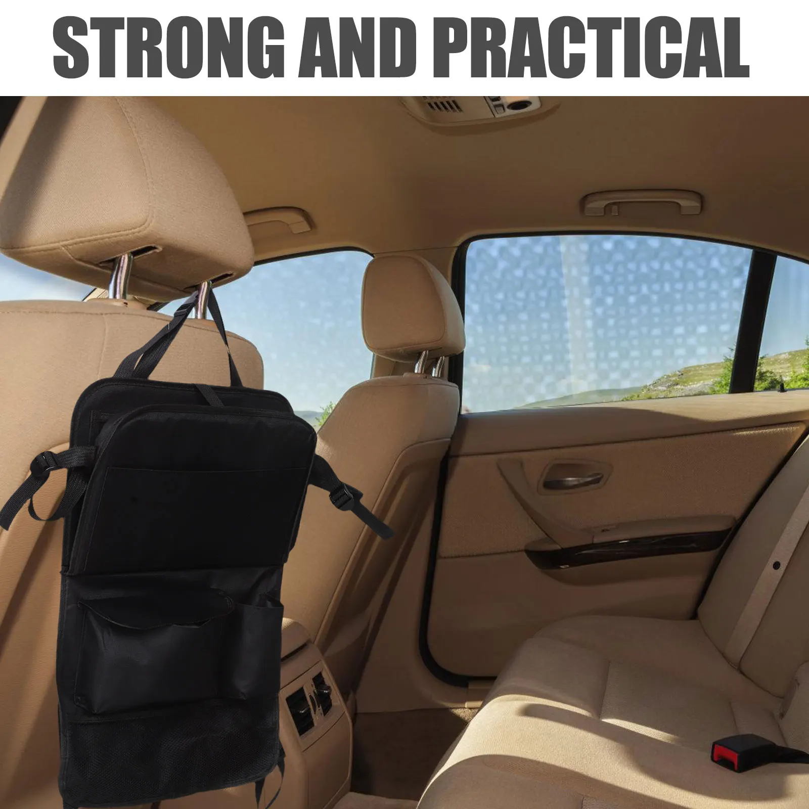 

Car Storage Bag Rear Seat Organizer Durable Oxford Foldable Car Accessories Backseat Passenger Truck SUV Holder Box Storage