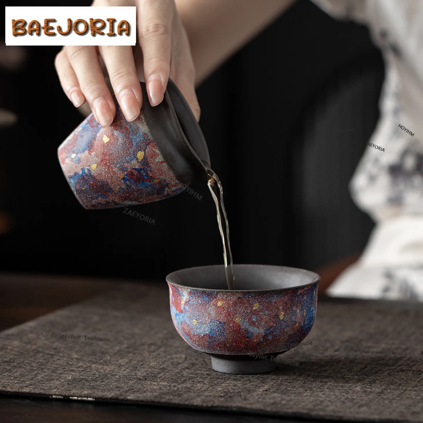 BAEJORIA Rock Mineral Star River Teacup Boutique Tea Bowl Jug Tea-tasting Fragrance Cup Chazhan Master Cups Chinese Tea Set Gift