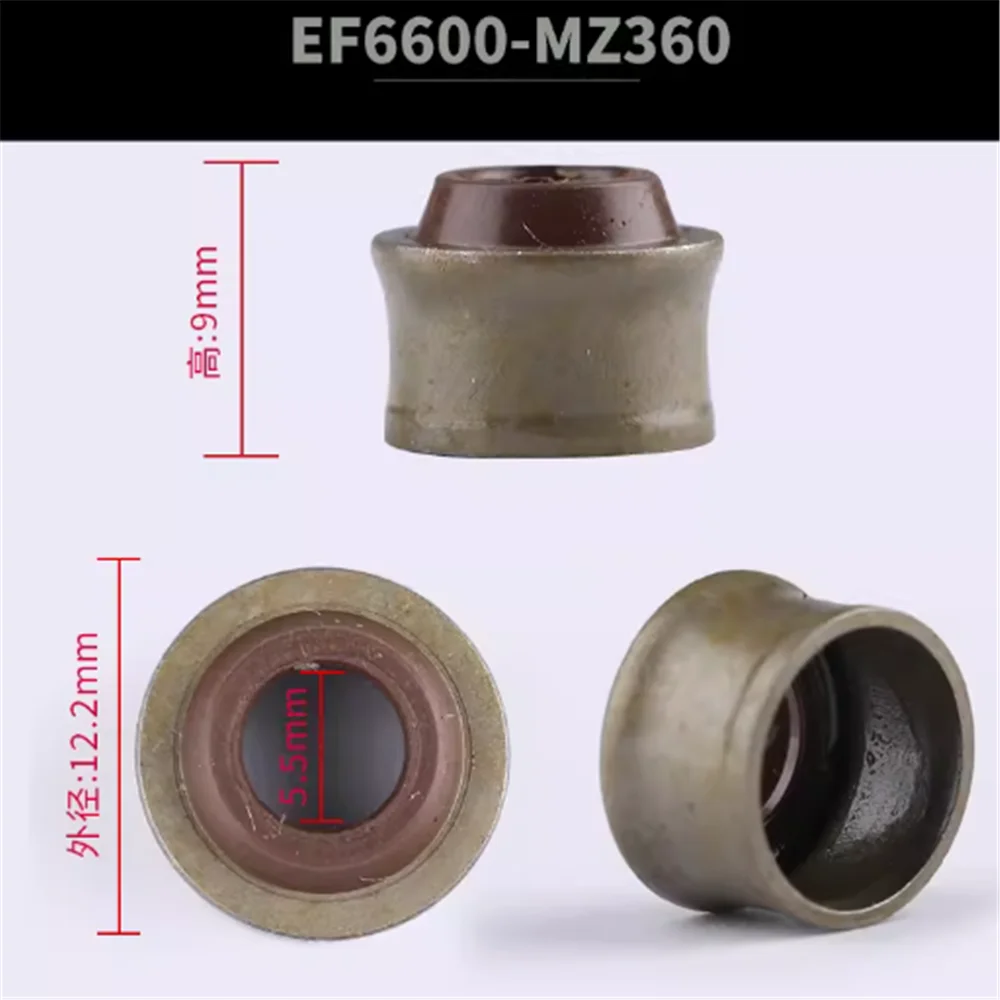 

10pcs Gasoline generator EF2600/6600 MZ175/360 166/185F intake valve oil seal EF2600 MZ175 EF6600 MZ360