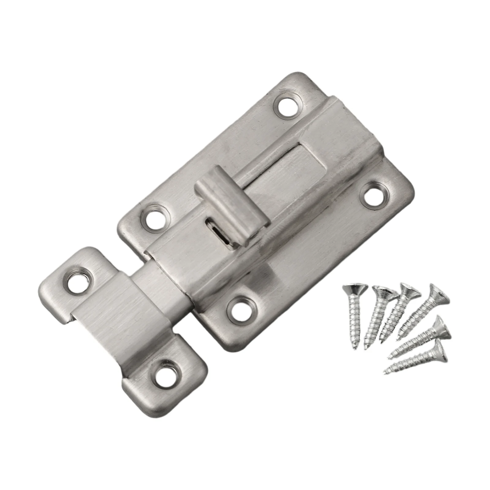 

Brushed Finish Animal Safety Door Bolt Lock Door Latch Lock Easy To Install Enhanced Hardness Sliding Handle Design