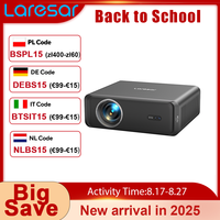 Lareser A1 Netflix Projector 1200ANSI 4K Support Android TV Auto Focus/Keystone Dolby Audio WiFi6 Auto Alignment Home Theater