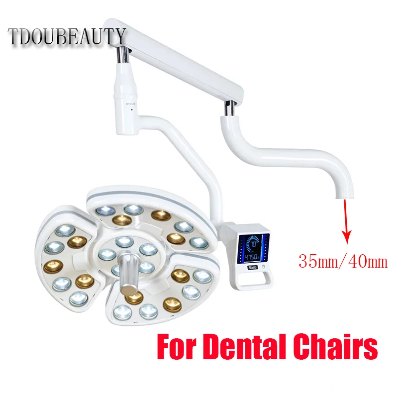 TDOUBEAUTY Dental Touch LED Lnduction Light Medical Shadowless LED Lamp With 26 Leds For Dental Chair（Lamp Head+Lamp Arm）