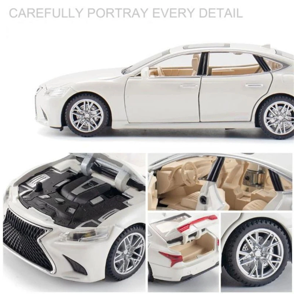 1/32 L. S 500H Simulatie Legering Auto Speelgoedmodel Diecasts Metaal Met Geluidslicht Terugtrekken Speelgoed Voertuigen Modellen Jongens Geschenken Collectie