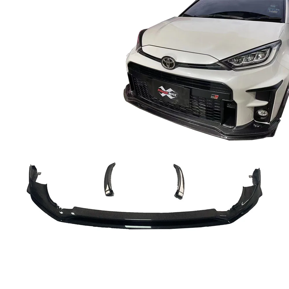 Carbon Fiber Front Bumper Lip Trd Style For  GR Yaris  Front Splitter