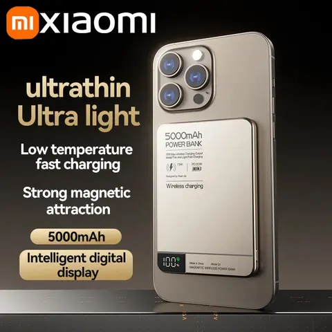 Xiaomi Travel Portable Wireless Magnetic Power Bank Fast Charging Ultra Capacity Digital External Battery PowerBank For IPhone