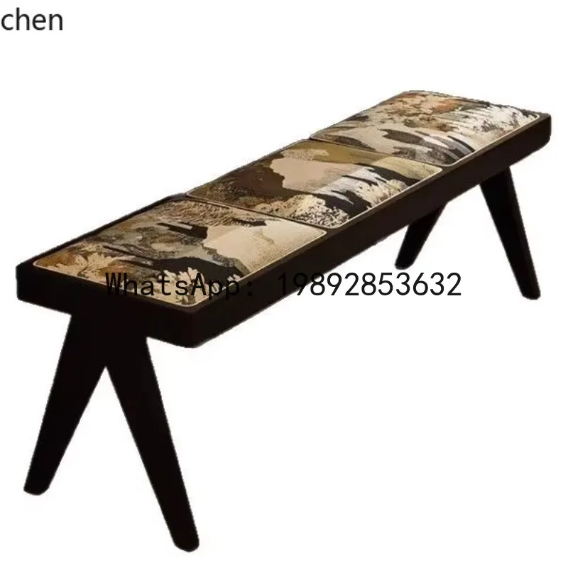 

X7 Vintage Style Long Dining Table Home Solid Wood Dining Table Creative