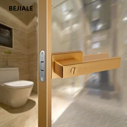 Bathroom Flat Glass Door Lock Magnetic Suction Door Frame Extremely Narrow Door Lock Kitchen Aluminum Alloy Bathroom Door Lock