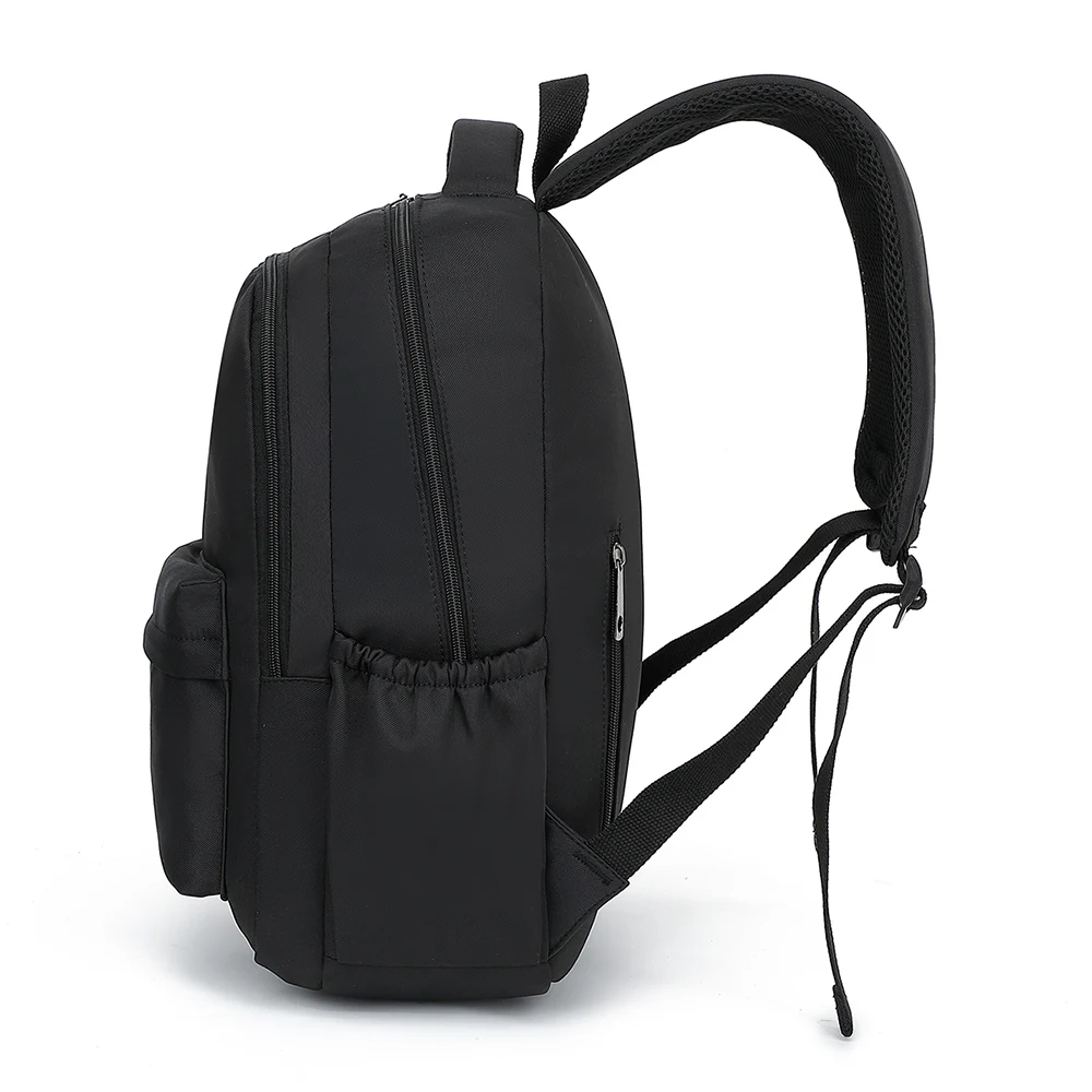 College-Student Rucksack wasserdichte Leinwand solide Bücher Tasche Männer Frauen einfache Reise Rucksäcke Schuljunge Mädchen 16-Zoll-Laptoptaschen – Detail 3