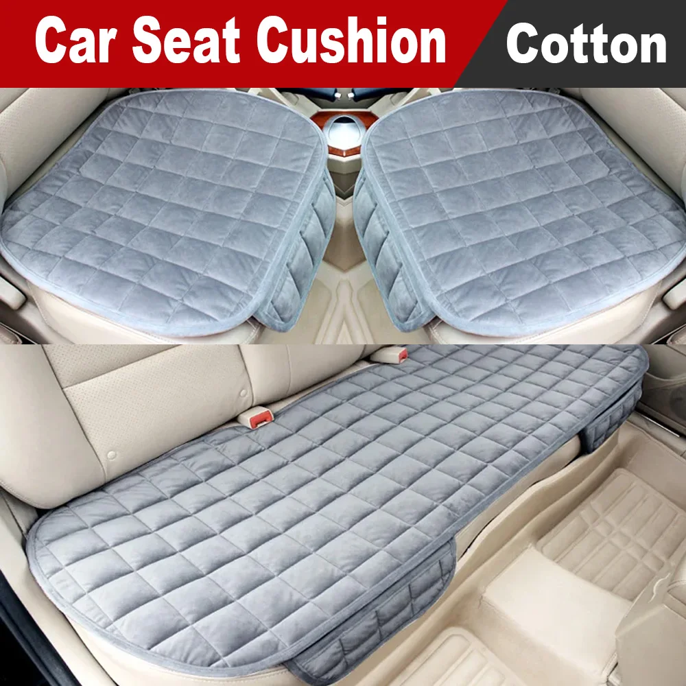 Car Seat Cushion Universal Winter Warm Vehicle Seat Cover Ultra-Soft Auto Chair Protector Pad Car Interior Accessories