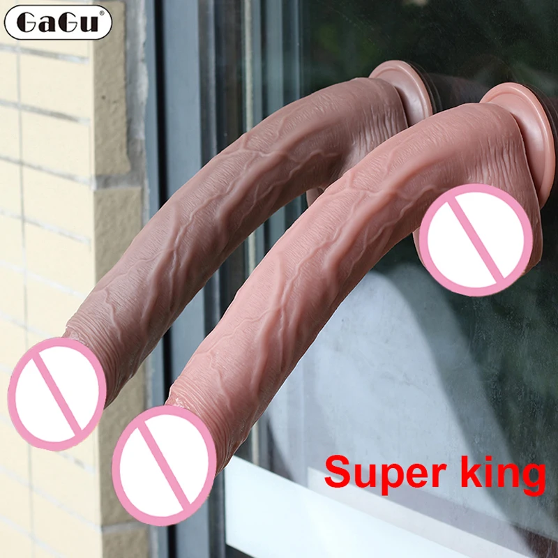 35CM Realistic Silicone Dildo Black Large Penis Sex Toy For Men Women With Thick Glans Real Dong Powerful Suction Cup Stiff Cock