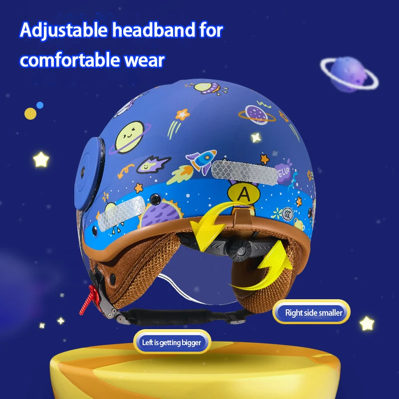 Children's helmet Four seasons baby helmet Cartoon electric car helmet comfortable and durable motorcycle helmet