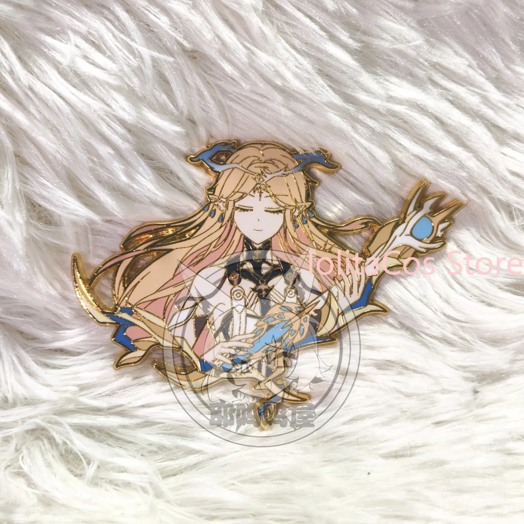 

New Wuthering Waves Cartethyia 6cm Metal Badge Anime Brooch Bag Decor Game Fan Collection Birthday Gift Cosplay Accessory Xmas