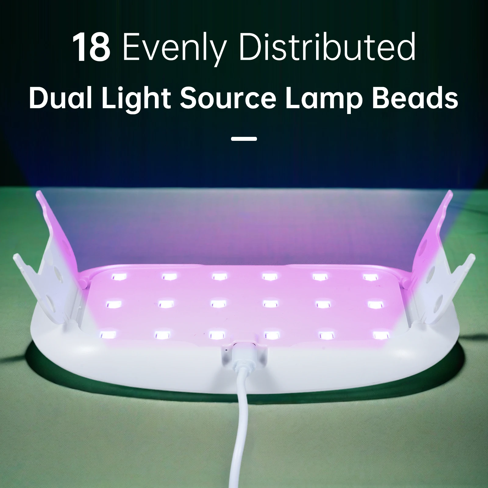 UV Light for Resin 24W Foldable UV Resin Lamp 365+395nm Dual Wavelength Support Fast Curing & Timing Function Light Weight Porta