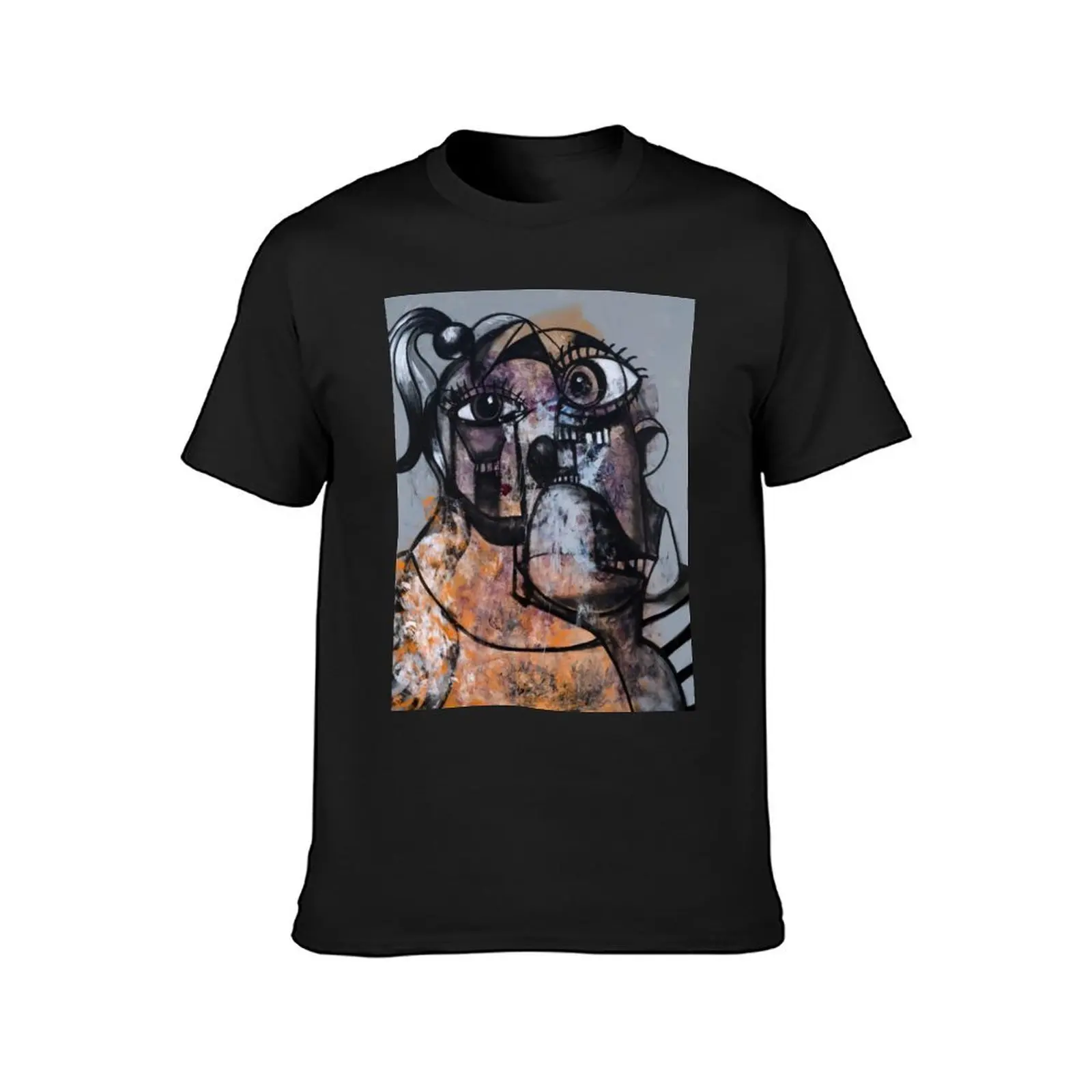 George Condo T-Shirt animal prinfor boys sports fans oversized anime plain white t shirts men