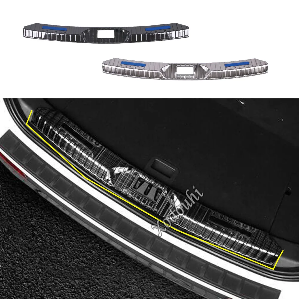 

For Ford Explorer U625 2019 2020 2021 Car Stainless Steel Inner Built Rear Bumper Trim Plate Lamp Frame Threshold Pedal 1pcs