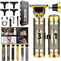 Professional Usb Rechargeable Cordless Electric Body Barber Shop Beard Eyebrow Nose Ear Hair Clipper Trimmer Cut Cutter Machine