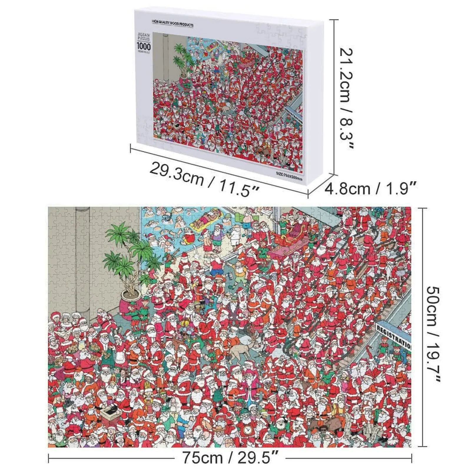 Santa Convention Puzzle Holz Foto personalisierte personalisierte Baby Objekt Anime Holz Namenspuzzle