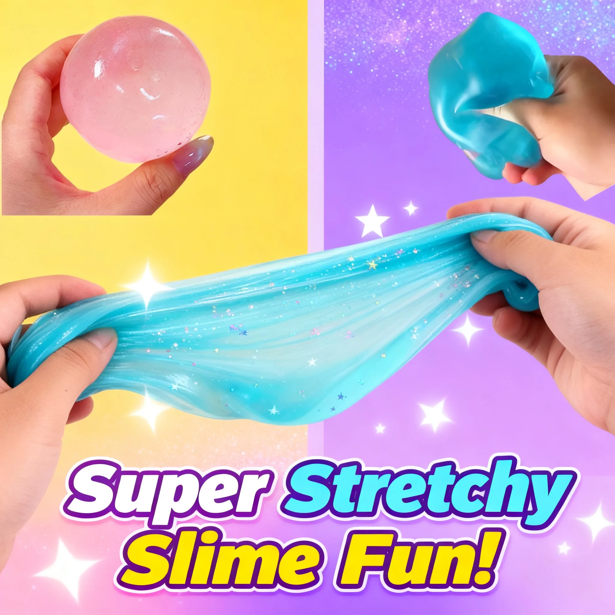 Blue Maltose Sensory Stress Fidget Squishy Toys Anti Slow Rebound Decompression Soft Simulated Transparent Toy