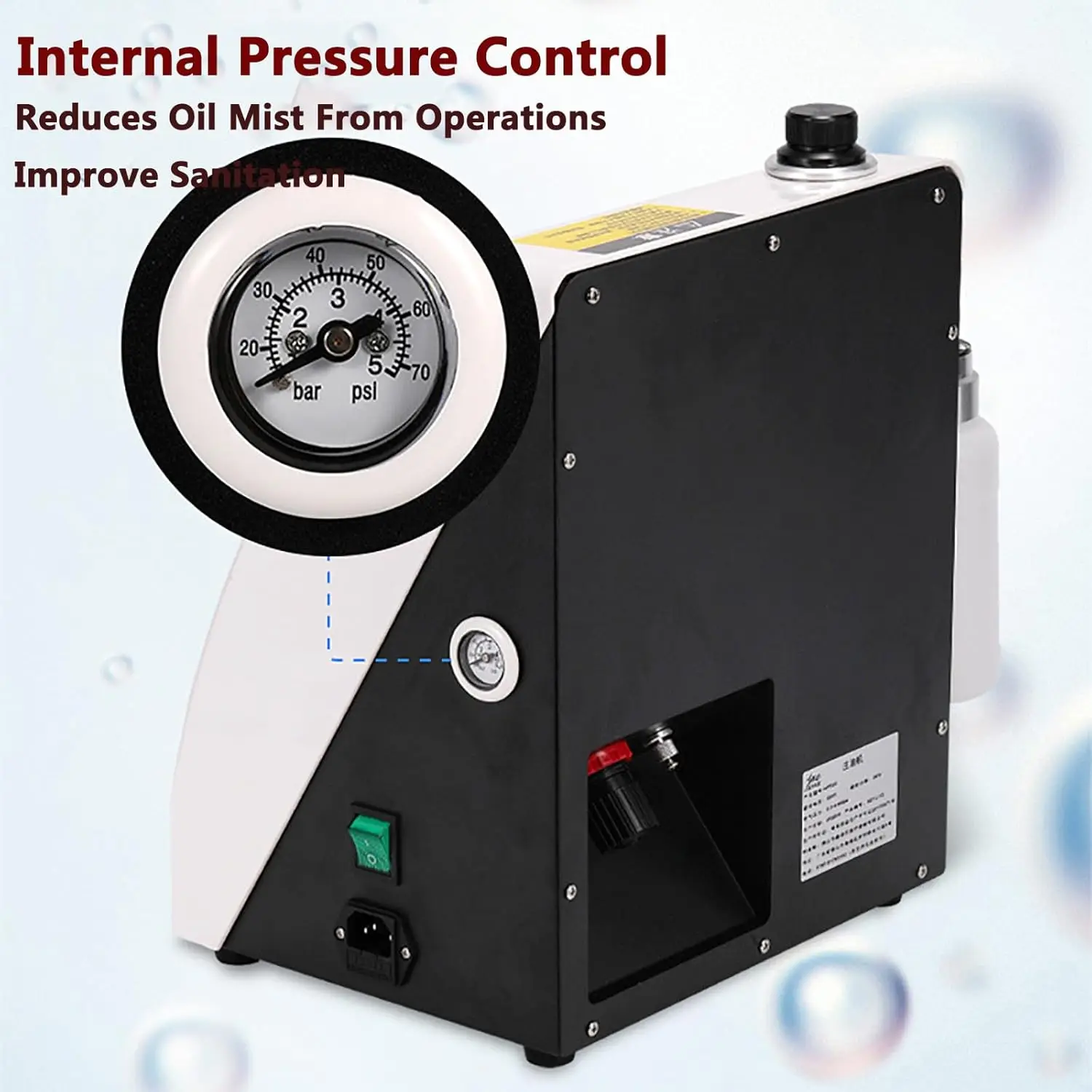 

Система очистки смазки стоматологических наконечников Устройство для очистки масла с 3-мя головками для очистки и клапаном давления