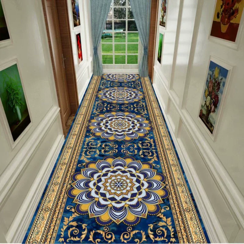 

Runner Rug for Hallway Carpet Non-slip Floor Mats Soft Machine Washable Carpets Geometric Bohemian Corridor Home Decor Rugs