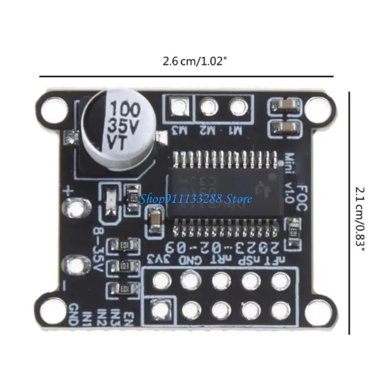 Scheda driver motore brushless FOC Control Supporto SVPWM SPWM ad alta efficienza per la robotica di automazione