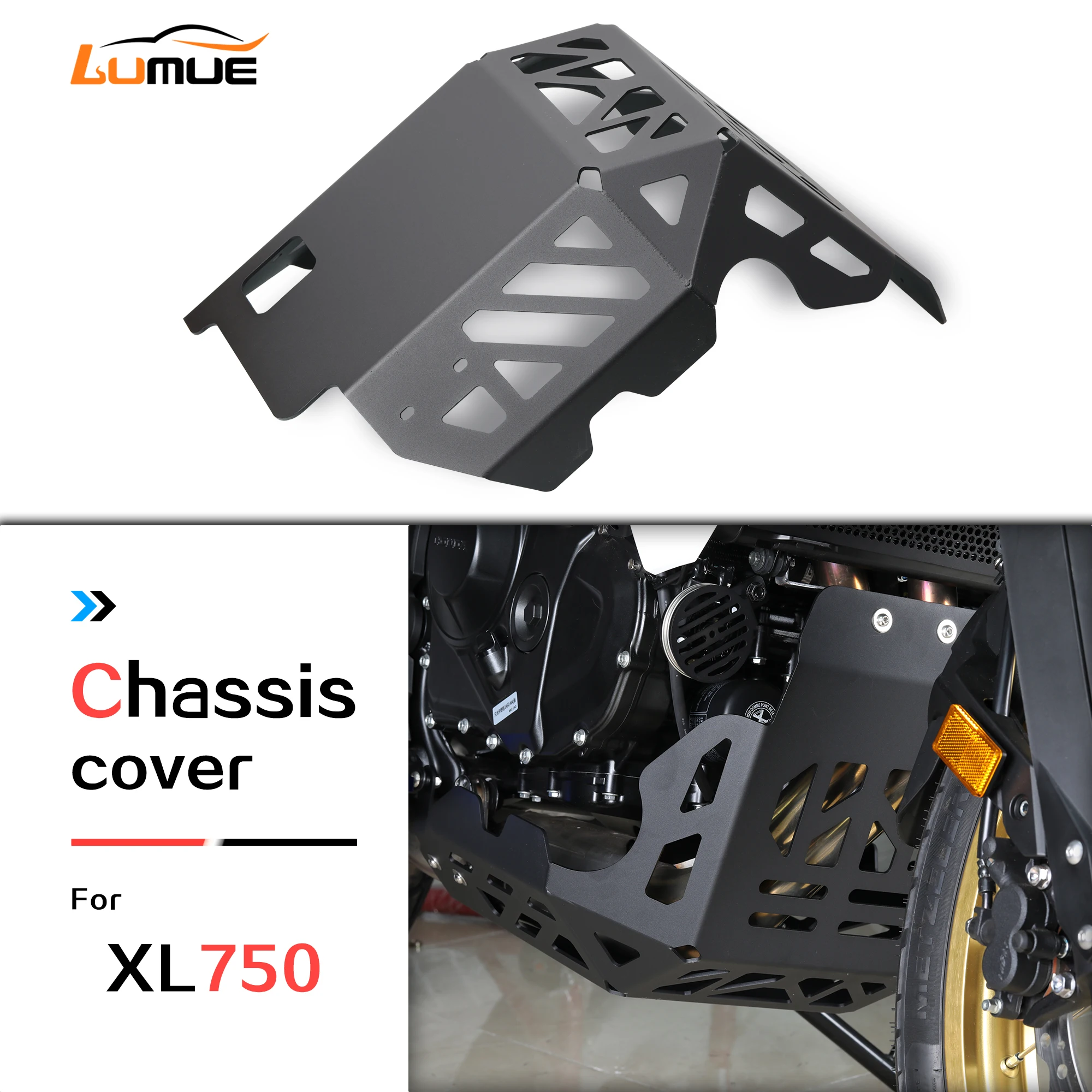 Motorcycle Engine Protection Cover Chassis Thickened Carbon Steel Under Guard Skid Plate For Honda XL 750 TRANSALP 2024 2023