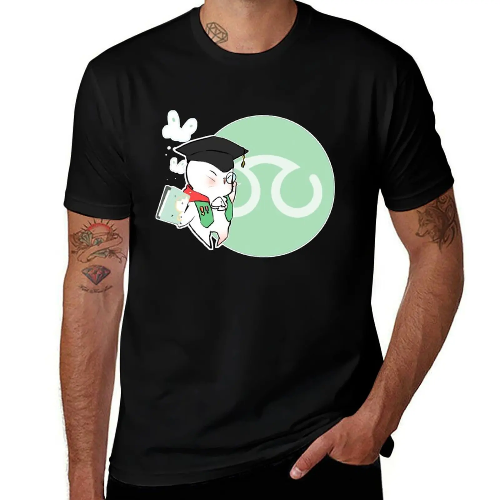 

SCHOLAR MOOGLE FFXIV T-Shirt man tshirt man t shirt cotton high quality man t shirt heavy cotton T-Shirt