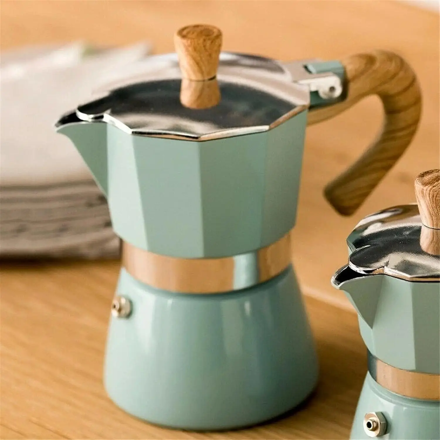

Espresso Maker Filter Stove Top Pot Kitchen Tool Stove Coffee Maker Stovetop Coffee Makers (Color : Green