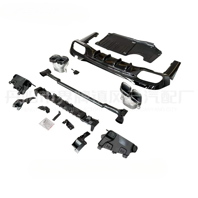 

Подходит для Mercedes-Benz New C-Class W206 Modified C63 AMG Lip Four Outlet Tail Throat Small Surroun