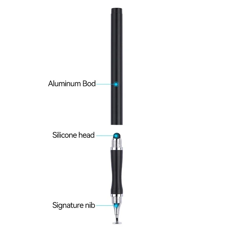 1-4Pcs 2in1 Stylus Pen Universal Drawing Tablet Capacitive Screen Touch Pens For Mobile Android Phone Smart Pencil Accessories
