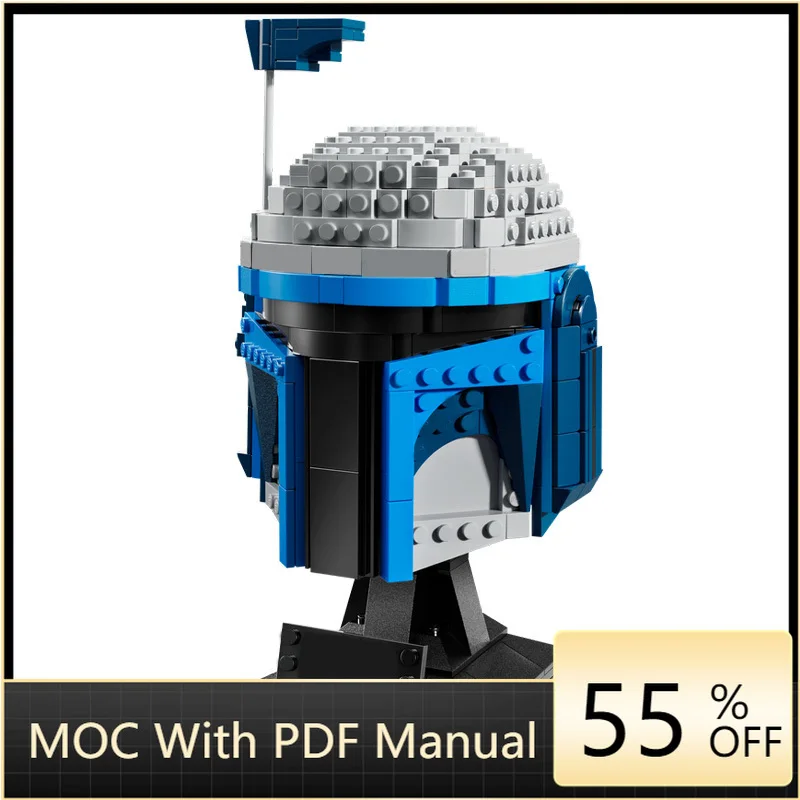 

616 шт. MOC Star Battle крутая модель шлема строительные блоки кирпичи DIY творческая сборка развивающие игрушки подарки на день рождения и Рождество