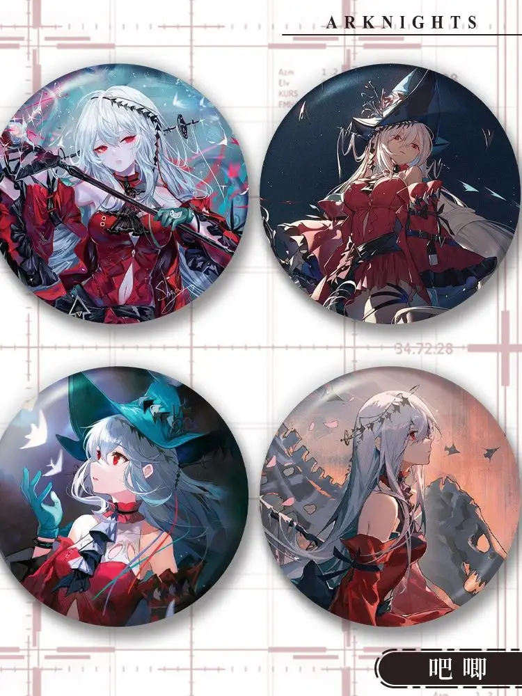 

58 мм аниме Arknights Skadi косплей костюм значок булавка SPTE жесть брошь реквизит подарок