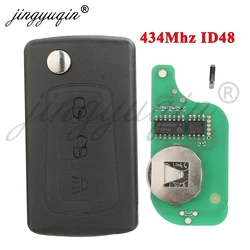 jingyuqin 434Mhz ID48 Flip Remote Key for Great Wall Haval Hover H3 H5 3 Buttons Original Factory Keys Fob